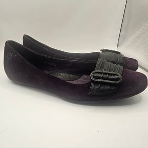 Purple Suede Born Flats Size 9